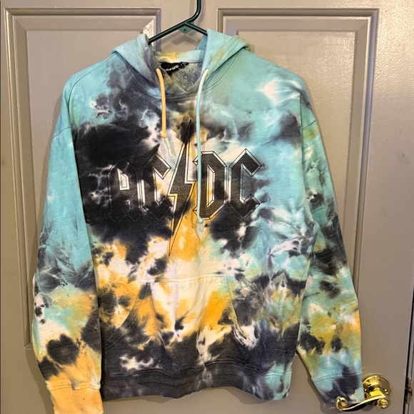 AC/DC | Tops | Acdc Blue And Yellow Hoodie | Poshmark